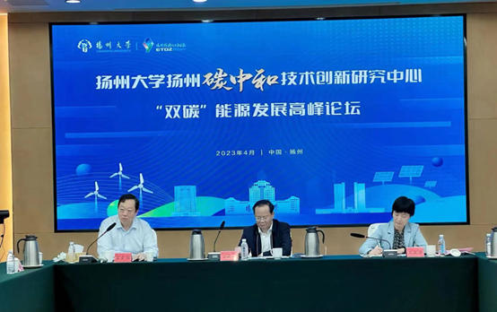 九游online入口参加“扬州碳中和能源发展高峰论坛”